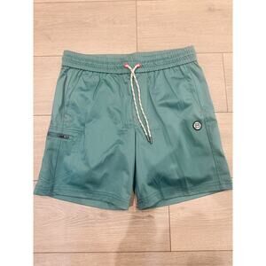 Men’s Avalanche Dark Teal Athletic Lounge Shorts Medium Elastic Drawstring